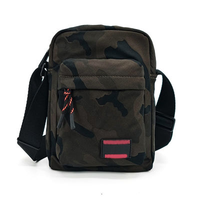 Camou Unisex Crossbody τσάντα ρυθμιζόμενη ανθεκτική με κλείσιμο φερμουάρ
