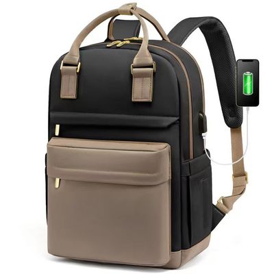 Unisex Casual Tote Backpack Τσάντα από υλικό της Οξφόρδης Με φόρτιση USB