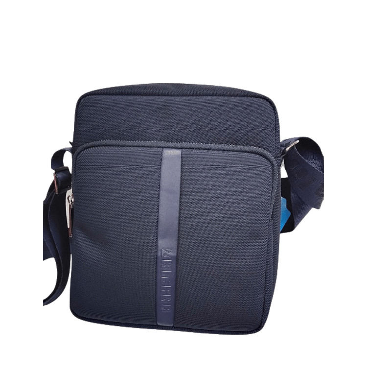 Ελαφρύς βάρος Crossbody Sling Bag με 2 τσέπες Zipper κλείσιμο Μαύρο χρώμα