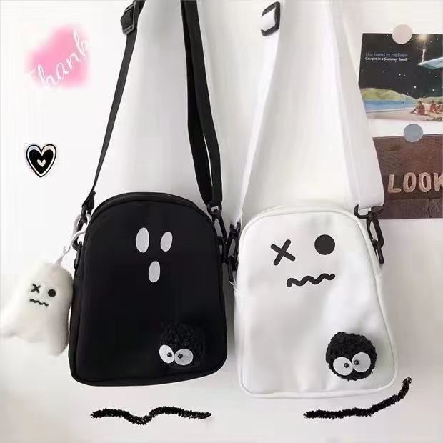 Γυναίκες Γλυκές σάκους Crossbody μαύρο χρώμα με ρυθμιζόμενο ιμάντα